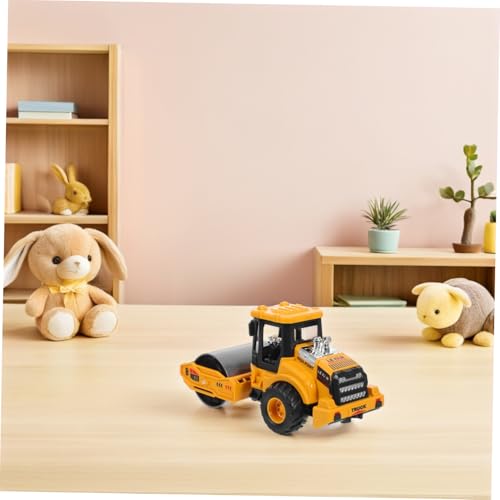 FRCOLOR Inertia Betriebene Baustellenfahrzeug mit Walze Bagger und Planierraupe Authentisches Ingenieurmodell für Drinnen und Draußen von FRCOLOR