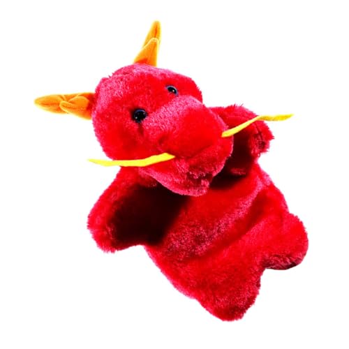 FRCOLOR Interaktive Drachen Handpuppe aus Plüsch Niedliches für Rollenspiele Geschichtenerzählen und Kreative Aktivitäten für Rot FRCOLOR Interaktive Drachen Handpuppe aus Plüsch Niedliches für Rollenspiele Geschichtenerzählen und Kreative Aktivitäten für Rot von FRCOLOR