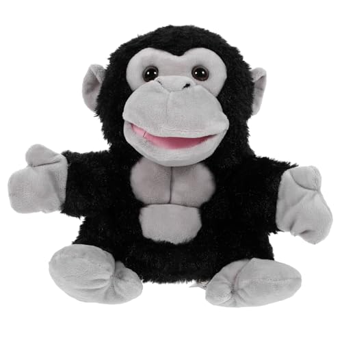 FRCOLOR Interaktive Gorilla Handpuppe für Kleinkinder Jahre Plüsch Tierhandpuppe zur Feinmotorik und Hand Augen koordination Pädagogisches Storytelling für Eltern Junge Mädchen Spiele von FRCOLOR