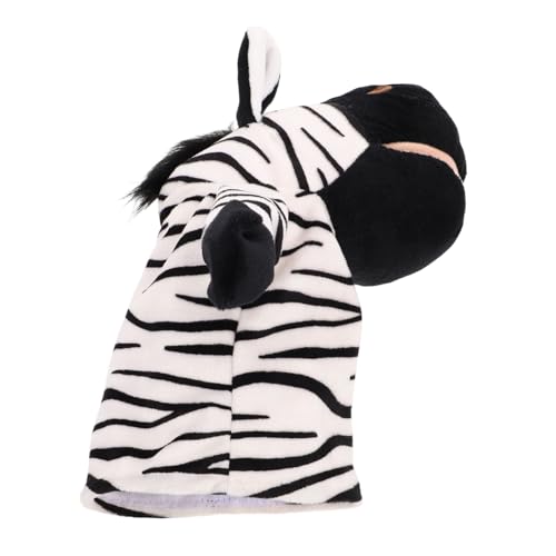 FRCOLOR Interaktive Handpuppe Zebra Plüsch Tierpuppe für Geschichtenerzählen Eltern Junge Mädchen Interaktion für Vorschule und Kreative von FRCOLOR