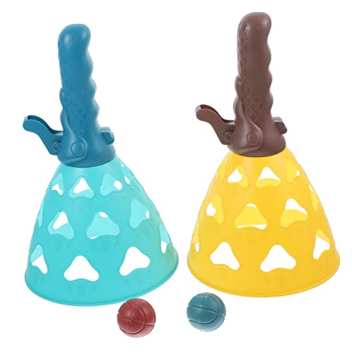 FRCOLOR Interaktives Fangspiel für Teiliges mit Elastischen Bällen und Wurfschaufel Robustes Outdoor für Eltern Junge Mädchen Spaß Fördert Reaktion und Koordination von FRCOLOR