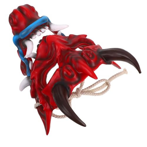 FRCOLOR Japanische Hannya Maske mit Hörnern Robuste Samurai Dämonenmaske Verstellbares Elastisches Band Langlebiges Halloween Cosplay Accessoire für Partys und Themenveranstaltungen FRCOLOR Japanische Hannya Maske mit Hörnern Robuste Samurai Dämonenmaske Verstellbares Elastisches Band Langlebiges Halloween Cosplay Accessoire für Partys und Themenveranstaltungen von FRCOLOR