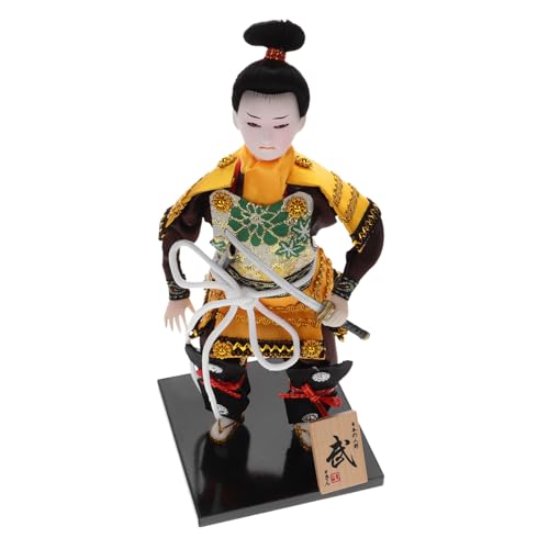 FRCOLOR Japanische Samurai Puppe Dekorative Japanerin Figur Tischdekoration Wohnkultur Kunsthandwerk Geschenkidee für Wohnzimmer FRCOLOR Japanische Samurai Puppe Dekorative Japanerin Figur Tischdekoration Wohnkultur Kunsthandwerk Geschenkidee für Wohnzimmer von FRCOLOR