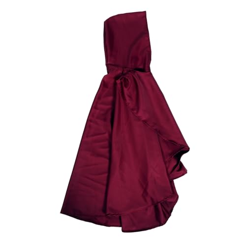 FRCOLOR Kapuzenumhang Renaissance-umhang Für Damen Roter Umhang Mit Kapuze Wikingerumhang Für Herren Renaissance-umhang Mit Kapuze Mittelalterliche Accessoires Für Männer Haube Polyester von FRCOLOR