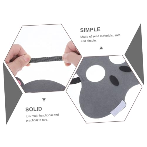 FRCOLOR Karneval Tiermaske mit Elastischem Band Leichte Niedliche Halbgesichts Maske für Halloween Maskenball Kostüm Party Geeignet für Jungen und Mädchen von FRCOLOR