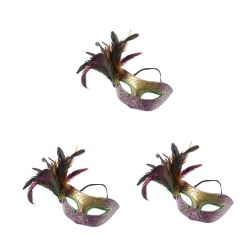 FRCOLOR Karnevalsmaske Halloween Masken Karneval-themenmasken Maskenkostüme Für Frauen Venezianische Partymasken Karneval Gesichtsmaske Prom Ball Spitzenmasken Cosplay-partymaske Feder FRCOLOR Karnevalsmaske Halloween Masken Karneval-themenmasken Maskenkostüme Für Frauen Venezianische Partymasken Karneval Gesichtsmaske Prom Ball Spitzenmasken Cosplay-partymaske Feder von FRCOLOR
