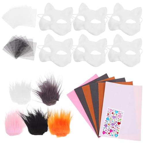 FRCOLOR Katzenmasken Set Cosplay DIY Maske Handgefertigte Blankomaske Katzengesichtsmaske Für Dekorative Maske Unbemalt DIY Maskenmaske Maskenmaske DIY Blanko Katzenmasken DIY FRCOLOR Katzenmasken Set Cosplay DIY Maske Handgefertigte Blankomaske Katzengesichtsmaske Für Dekorative Maske Unbemalt DIY Maskenmaske Maskenmaske DIY Blanko Katzenmasken DIY von FRCOLOR