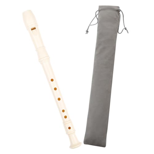 FRCOLOR Kinder Blockflöte 6-Loch Sopran aus Kunststoff Professionelles Blasinstrument für Anfänger mit Tragetasche Musikinstrument für Kinder Geeignet für Schüler und Kleinkinder von FRCOLOR