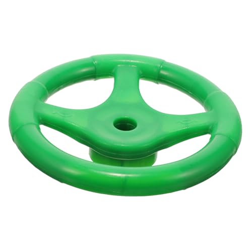 FRCOLOR Kinderlenkrad Grün Kunststoff Auto Lenkrad Zubehör Interaktives Spielplatz Lenkrad für Outdoor Schaukel Fördert Hand Auge koordination und Verkehrserziehung von FRCOLOR