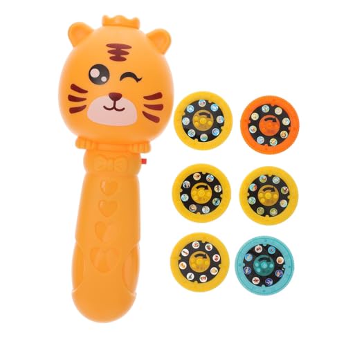 FRCOLOR Kinderprojektor Taschenlampe Muster Lernspielzeug für Vorschulkinder Frühförderung mit Diaprojektor Fördert Vorstellungskraft und Kognitive Entwicklung Robustes Kunststoffmaterial von FRCOLOR