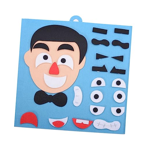 FRCOLOR Kinderpuzzle Gesichtsausdruck Lernspielzeug DIY Emotionen Puzzle Toy für Frühe Entwicklung Handliches Pädagogisches Kreativität und Hand Auge Koordination Papa Stil von FRCOLOR
