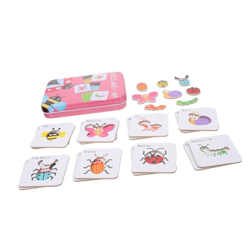 FRCOLOR Kinderpuzzle Insekten Motiv aus Glattem Sicherem Material Pädagogisches Lernspielzeug Logik Selbstentdeckung und Sprachentwicklung für Kleinkinder Ab Jahren von FRCOLOR