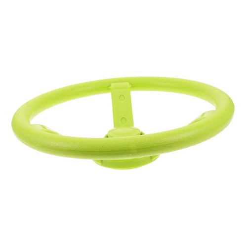 FRCOLOR Kinderspielzeug Lenkrad Geräuschloses Simuliertes Fahrspiel für Kleinkinder Fördert Kreativität und Motorik Geeignet für Drinnen und Draußen Fantasievolles Nachspielen Orange-grün von FRCOLOR