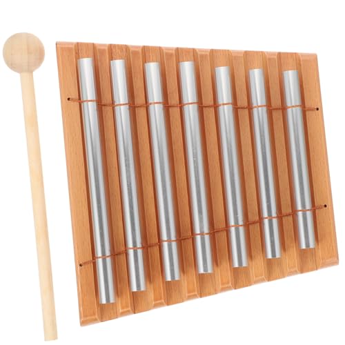 FRCOLOR Klangstäbe mit Holzsockel Metall Handglockenspiel für Musikunterricht Sicherer Mallet Langlebiges Percussion Instrument für Anfänger FRCOLOR Klangstäbe mit Holzsockel Metall Handglockenspiel für Musikunterricht Sicherer Mallet Langlebiges Percussion Instrument für Anfänger von FRCOLOR