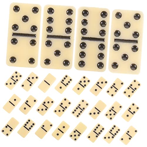 FRCOLOR Klassisches Domino Set Teiliges Familienspiel Domino Steine aus Langlebigem Material für Party Spielabend und Gesellige Runden mit Freunden und Erwachsenen von FRCOLOR