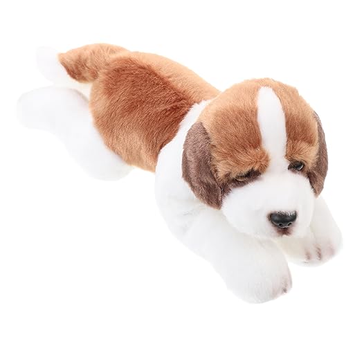 FRCOLOR Kleine Plüschhund Figur Niedliches Cartoon Kuscheltier Weiches Stofftier mit Detailreicher Verarbeitung Sicher Angenehm Gefüllt für Sammler von FRCOLOR