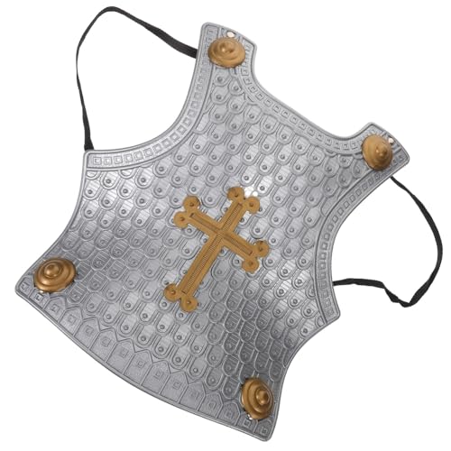 FRCOLOR Kleine Rüstung Für Kleinkinder Armee Rüstungen Ritter Kunststoffpanzerung Rüstungsspielzeug Partyrüstung Rüstungsstütze Kinderrüstung Für Jungen Silver Plastik von FRCOLOR