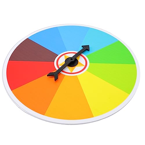 FRCOLOR Kleines Hängendes Drehrad Langlebiges Leichtes Partyspiel mit Beschreibbarer Oberfläche für Unterricht Gewinnspiele und Interaktive Spielaktivitäten von FRCOLOR