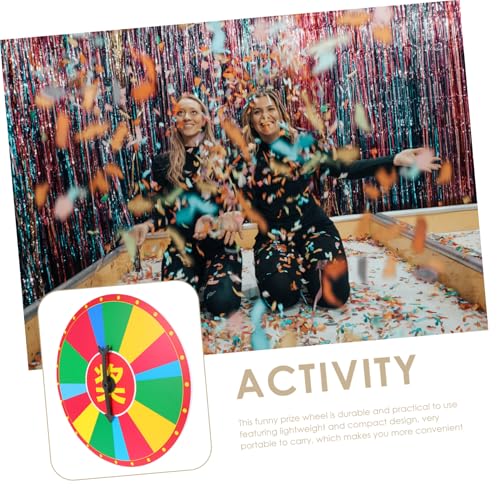 FRCOLOR Kleines Leichtes Prize Wheel aus Hochwertigem Tragbare Drehbare Tischplatte als Party Gadget für Erwachsene Kompakt und Einfach zu Bedienen für Lotteriespiele und Gewinnziehungen FRCOLOR Kleines Leichtes Prize Wheel aus Hochwertigem Tragbare Drehbare Tischplatte als Party Gadget für Erwachsene Kompakt und Einfach zu Bedienen für Lotteriespiele und Gewinnziehungen von FRCOLOR