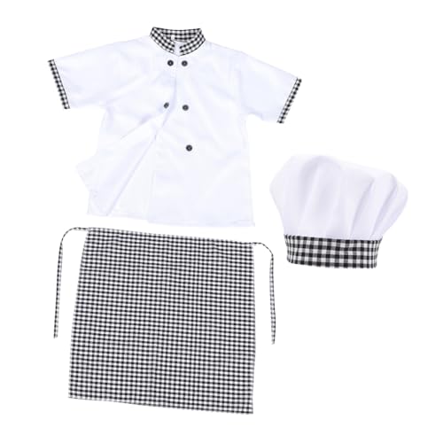 FRCOLOR Kochkostüm Teiliges Kurzarm aus Baumwolle mit Hut und Schürze Unisex Verkleidung für Jungen Mädchen Atmungsaktiv und Bequem für Festlichkeiten und Rollenspiele FRCOLOR Kochkostüm Teiliges Kurzarm aus Baumwolle mit Hut und Schürze Unisex Verkleidung für Jungen Mädchen Atmungsaktiv und Bequem für Festlichkeiten und Rollenspiele von FRCOLOR
