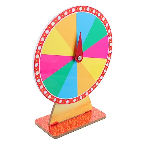 FRCOLOR Kompaktes Tisch Preisrad Raffle Wheel Partyspiel mit Langlebigem Leicht und Tragbar als DIY Spielrequisite für Karneval Messe und Gewinnspiele von FRCOLOR