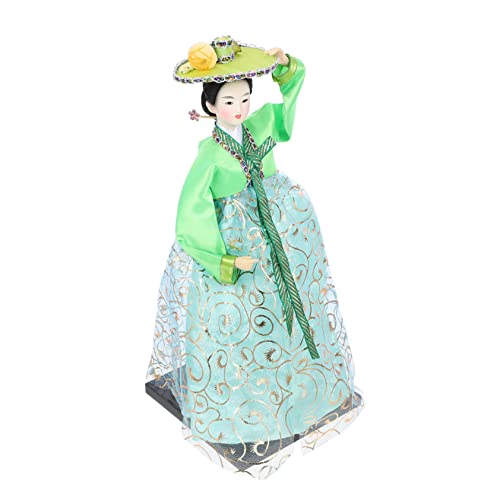 FRCOLOR Korean Style Doll Figurine im Hanbok Outfit Handgefertigte Dekorationspuppe mit Kreativer Gestaltung für Schreibtisch und Wohnräume für Koreanische Restaurants und Zufällige Farbe FRCOLOR Korean Style Doll Figurine im Hanbok Outfit Handgefertigte Dekorationspuppe mit Kreativer Gestaltung für Schreibtisch und Wohnräume für Koreanische Restaurants und Zufällige Farbe von FRCOLOR