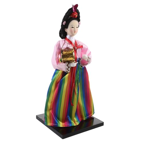 FRCOLOR Koreanische Hanbok Puppe Handgefertigt aus Leichte Tischdekoration Künstlerische Asiatische Figur Elegante Wohnraumverzierung für Zuhause Büro und Restaurant FRCOLOR Koreanische Hanbok Puppe Handgefertigt aus Leichte Tischdekoration Künstlerische Asiatische Figur Elegante Wohnraumverzierung für Zuhause Büro und Restaurant von FRCOLOR