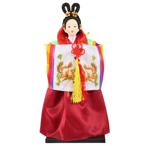 FRCOLOR Koreanische Hanbok Puppe aus Seidenstoff Handarbeit Stabile Tischdekoration für Wohnzimmer Büro Schlafzimmer Koreanisches Kunsthandwerk Traditionelle Figur FRCOLOR Koreanische Hanbok Puppe aus Seidenstoff Handarbeit Stabile Tischdekoration für Wohnzimmer Büro Schlafzimmer Koreanisches Kunsthandwerk Traditionelle Figur von FRCOLOR