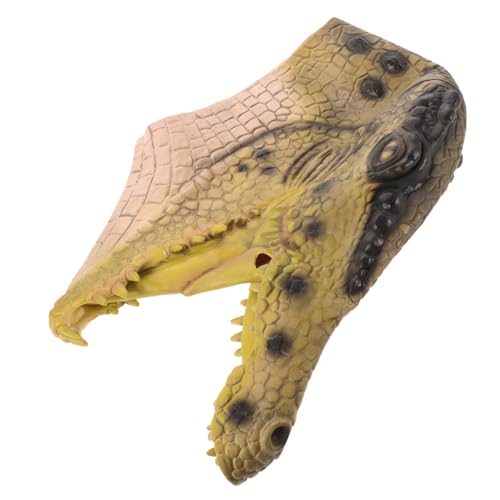 FRCOLOR Kostüm Maske Alligator für Karneval und Halloween Realistische Tiermaske Cosplay Zubehör Atmungsaktive Kopfmaske für Erwachsene von FRCOLOR