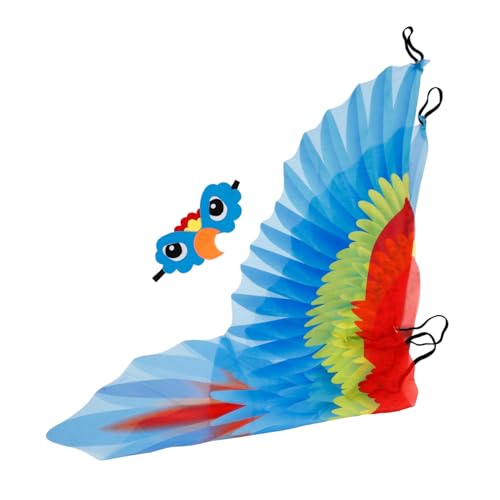 FRCOLOR Kostümset für Papageienflügeln und Kopfstück Verstellbarer Umhang für Rollenspiele und Schulaufführungen Weiches Material für Jungen und Mädchen Blau FRCOLOR Kostümset für Papageienflügeln und Kopfstück Verstellbarer Umhang für Rollenspiele und Schulaufführungen Weiches Material für Jungen und Mädchen Blau von FRCOLOR