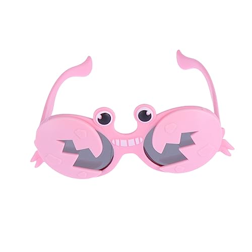 FRCOLOR Krabbenbrille lustig Requisiten Gläser Stütze Geburtstag kindersonnenbrille kindersonnbrillen karnevalsbrille Cosplay-Party-Brille Sommerfestbevorzugung Rosa von FRCOLOR