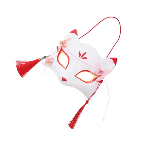 FRCOLOR Kreative Japanische Fuchs Halbmaske Für Halloween Fasching Kostümparty Maske Party Gebrauchsmaske Für Karneval Mottopartys FRCOLOR Kreative Japanische Fuchs Halbmaske Für Halloween Fasching Kostümparty Maske Party Gebrauchsmaske Für Karneval Mottopartys von FRCOLOR