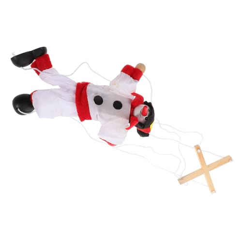 FRCOLOR Kreatives Weihnachts Schneemann Puppen für Interaktive Marionette mit Zugmechanismus Motorik und Kreativität für Festliche Anlässe und Rollenspiele von FRCOLOR