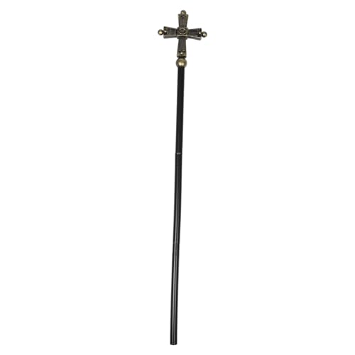 FRCOLOR Kreuzzepter Requisiten Heiliges Kostümzubehör Religiöse Kostüm Requisiten Kostümzubehör Requisite Halloween Cosplay Zubehör Requisite Rollenspielzubehör Halloween Cosplay von FRCOLOR