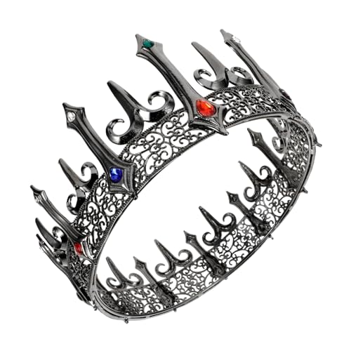 FRCOLOR Krone Für Erwachsene Männer Gotischer Kronenkopfschmuck Mittelalterliche Kronen Party-kostüm-krone Mann Krone Party-kopfschmuck Cosplay-krone Zinklegierung FRCOLOR Krone Für Erwachsene Männer Gotischer Kronenkopfschmuck Mittelalterliche Kronen Party-kostüm-krone Mann Krone Party-kopfschmuck Cosplay-krone Zinklegierung von FRCOLOR