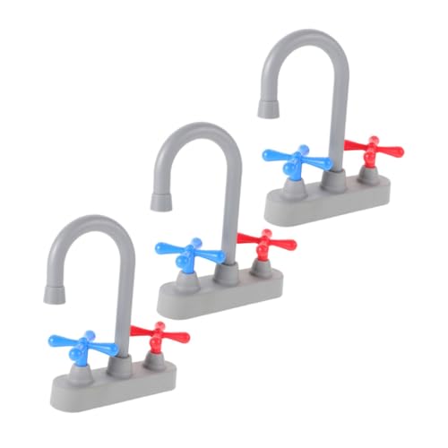 FRCOLOR Küchen-Spiel-Wasserhahn Ersatzteil aus Robustem Kunststoff Realistisches für Kinderküche Kindersicheres Küchen-spülbecken Zubehör Fördert Kreatives Rollenspiel für Jungen und von FRCOLOR