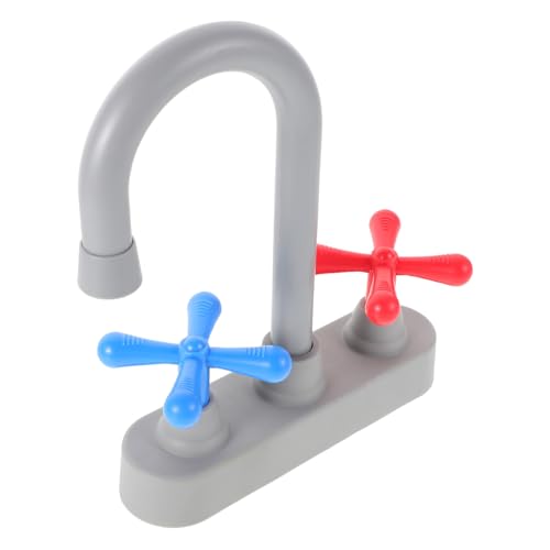 FRCOLOR Küchen Wasserhahn Ersatz aus Abgerundete Kanten Sicherer Kreativer Waschbecken Aufsatz für Rollenspiele Fördert Fantasie und Teamwork im Kinderzimmer oder Outdoor von FRCOLOR