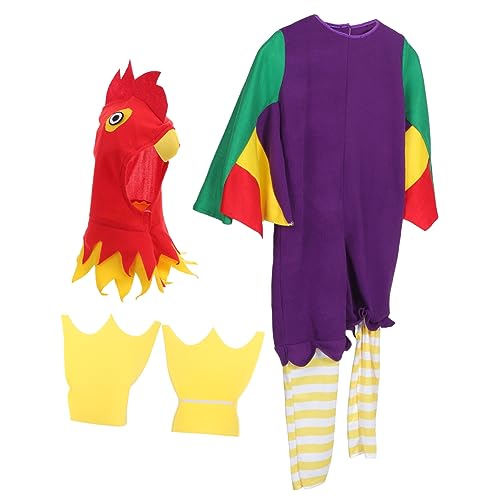 FRCOLOR Küken Kostüm Jumpsuit für Halloween Party Süßes Cosplay Overall für Jahre Komfortabel als für Jungen und Mädchen von FRCOLOR