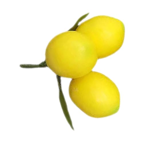 FRCOLOR Künstliche Zitronen Dekoration Fake Lemon Früchte für Küche Tischmittelpunkte und Fotografie für Partys und Stilvolle Wohnaccessoires von FRCOLOR