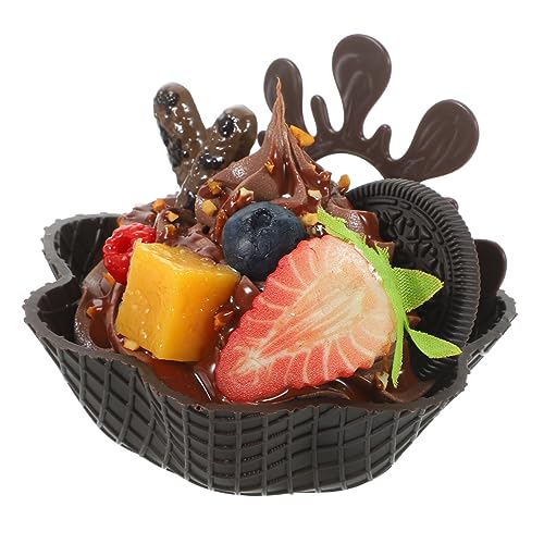 FRCOLOR Künstliches Eiscreme Modell aus Realistische Deko für Desserts Vielseitig Einsetzbar als Fotorequisit für Feiern und Ausstellungen Lebendige Farben und Detailreiche Verarbeitung FRCOLOR Künstliches Eiscreme Modell aus Realistische Deko für Desserts Vielseitig Einsetzbar als Fotorequisit für Feiern und Ausstellungen Lebendige Farben und Detailreiche Verarbeitung von FRCOLOR