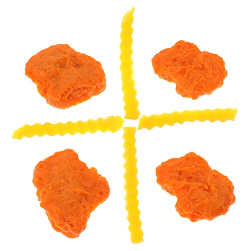 FRCOLOR Künstliches Hähnchen Modell mit Realistische Frittierte Hähnchen und Pommes Lebensmittelausstellung Dekoration für Küchen und Fotografie von FRCOLOR