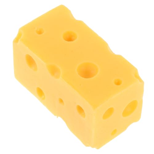 FRCOLOR Künstliches Käsemodell Dreieckiger Fake Cheese Prop Realistische Lebensmittel Deko Für Restaurant Schaufenster Food Shop Simulation Küchenaccessoire von FRCOLOR