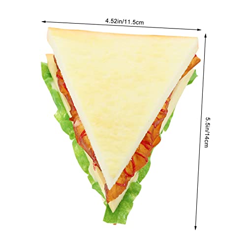 FRCOLOR Künstliches Sandwich Modell Realistisch Aussehend Fotorequisite Brotdekoration für Zuhause Büro Schaufenster Bäckerei Ladendeko Kindergartenspielzeug von FRCOLOR