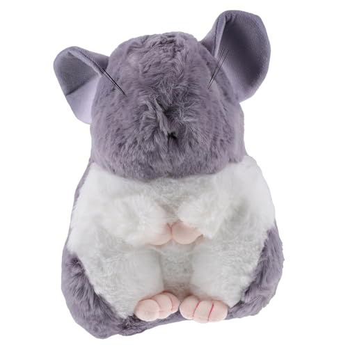 FRCOLOR Kuscheltier Hamster Plüschspielzeug Graues Chinchilla Design zum für Dekoration für Schlafzimmer und Wohnzimmer Geeignet für Geburtstagsfeiern und Feste von FRCOLOR