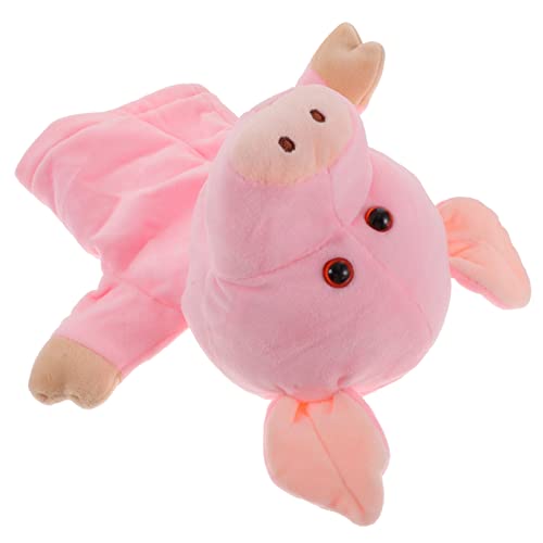 FRCOLOR Kuscheltier Handpuppe Schwein Pädagogisches Plüschtier für Weiche Stofftier Handpuppe für Geschichtenerzählen und Interaktives Spiel Großes Tier von FRCOLOR
