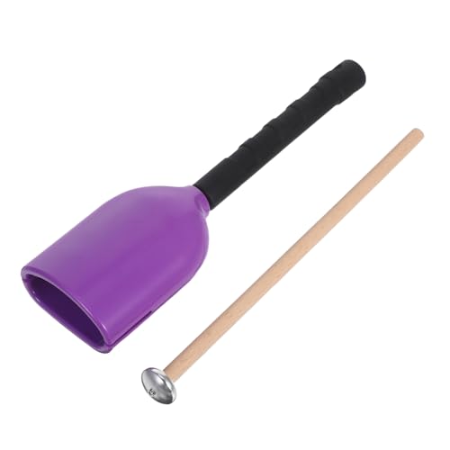 FRCOLOR Kuhglocke Für Schlagzeug Musikinstrument Aus Kunststoff Hand-kuhglocke Mit Stock Schlagmusikinstrument Für Musikdarbietungen Und Anfeuerung von FRCOLOR