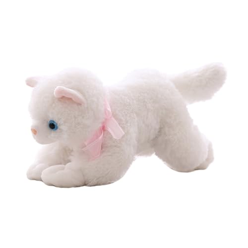 FRCOLOR Lebensechte Katzenpuppe Plüschspielzeug für Sanft Dekorativ Handgefertigt als Geburtstagsgeschenk für Büro und Wohnraumgestaltung Weiß FRCOLOR Lebensechte Katzenpuppe Plüschspielzeug für Sanft Dekorativ Handgefertigt als Geburtstagsgeschenk für Büro und Wohnraumgestaltung Weiß von FRCOLOR