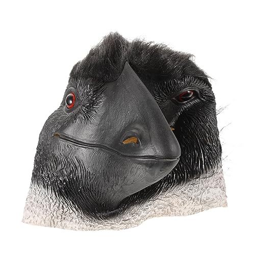 FRCOLOR Leichte Strauß Lustige Halloween Tiermaske Atmungsaktiv Für Kostüm Party Cosplay Bühnenaufführung von FRCOLOR