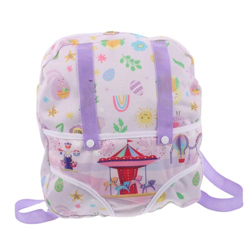FRCOLOR Leichter Mini Rucksack für Puppen mit Verstellbaren Schultergurten Kindgerechtes Design Vielseitige Tragetasche und Aufbewahrung für Puppenzubehör für Mädchen und Outdoor Spiel FRCOLOR Leichter Mini Rucksack für Puppen mit Verstellbaren Schultergurten Kindgerechtes Design Vielseitige Tragetasche und Aufbewahrung für Puppenzubehör für Mädchen und Outdoor Spiel von FRCOLOR