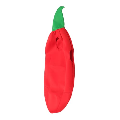FRCOLOR Leistungskostüm Im Chili -stil Chili-pfeffer-kleidung Chili-kostüm Für Pfefferkostüm Kostüme Für Halloween Chili-pfeffer-hut Kostüm Halloween-cosplay Stoff Rot FRCOLOR Leistungskostüm Im Chili -stil Chili-pfeffer-kleidung Chili-kostüm Für Pfefferkostüm Kostüme Für Halloween Chili-pfeffer-hut Kostüm Halloween-cosplay Stoff Rot von FRCOLOR
